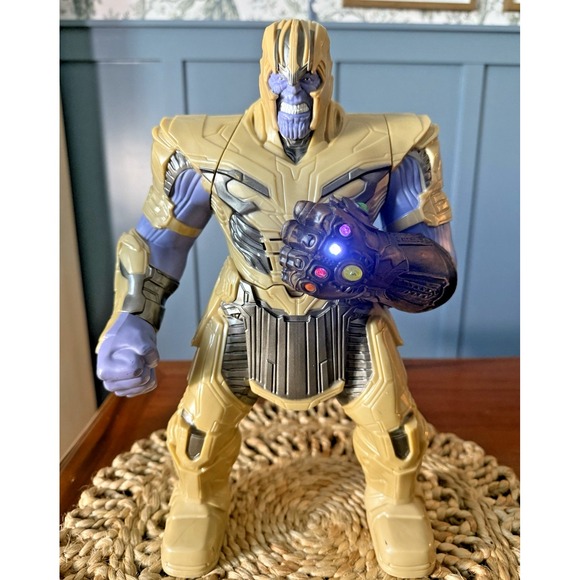 Marvel Avengers Endgame Power Punch Thanos Sound & Phrases 14" 2019 Works - Picture 1 of 6